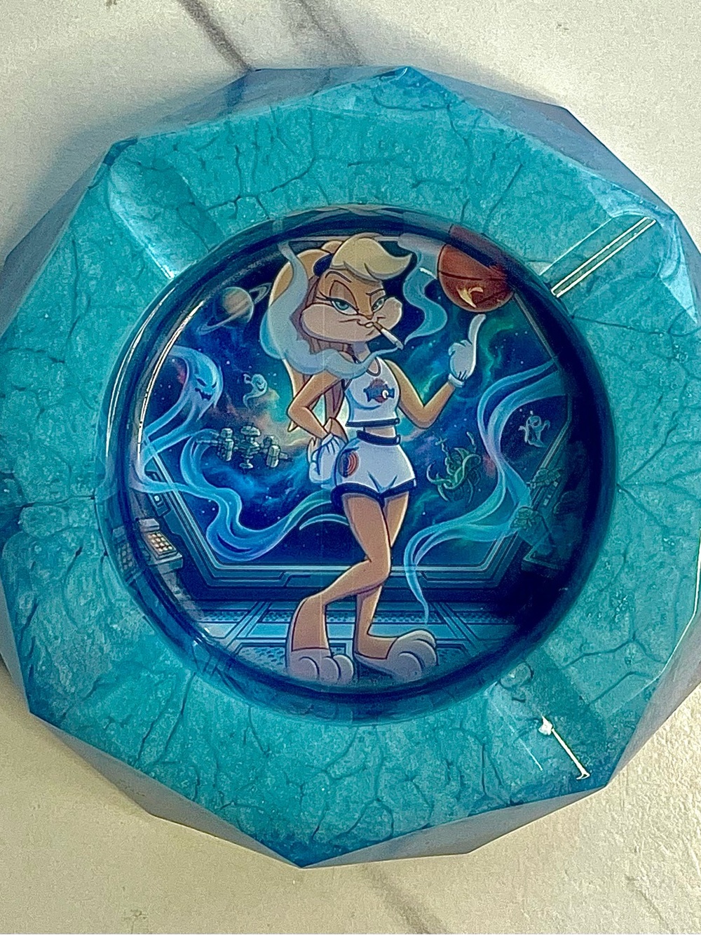 Lola Bunny Space Jam Stoned Tunes Ashtray - Retro Cartoon Collectible Gift